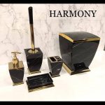 ست 5 پارچه مشکی طلایی